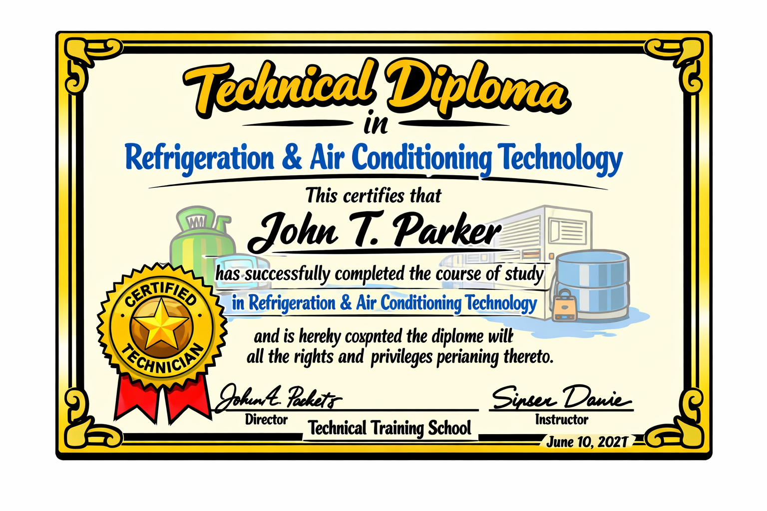 Technician certification and credential tracking software